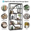 Gulches Industrial Bookshelf Bookcase, 8 Open Storage Shelves for Office Organization - 3 of 4
