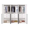 Manhattan Comfort Set of 3 Lee 2 Door Wardrobe Closets - 4 of 4