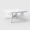 WestinTrends Avalon Modern Low Outdoor Patio Square HDPE Coffee Table - 4 of 4