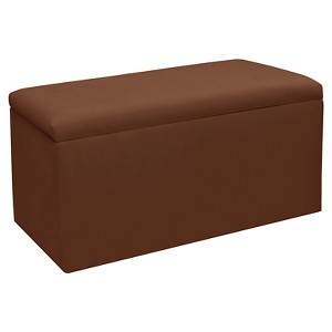 Skyline Furniture Storage Bench - Duck Chocolate - Skyline Furniture , Brown