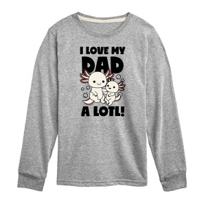 Boys' - Instant Message - I Love My Dad A Lotl Long Sleeve Graphic T-Shirt - 1 of 4