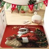 Lomsoe Vintage Santa Claus Doormat, Heavy-Duty Non-Slip Entry Mat with Absorbent Sponge Layer,Indoor Outdoor Holiday Welcome Mat. - 4 of 4