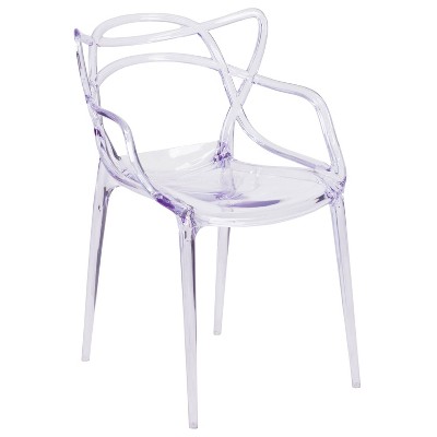 Nesting Transparent Stack Side Chair Clear - Riverstone Furniture