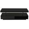 Grungis Modern Coffee Table with 2 Drawers & Display Shelves, Center Table with with LED Lights for Living Room & Office - 4 of 4