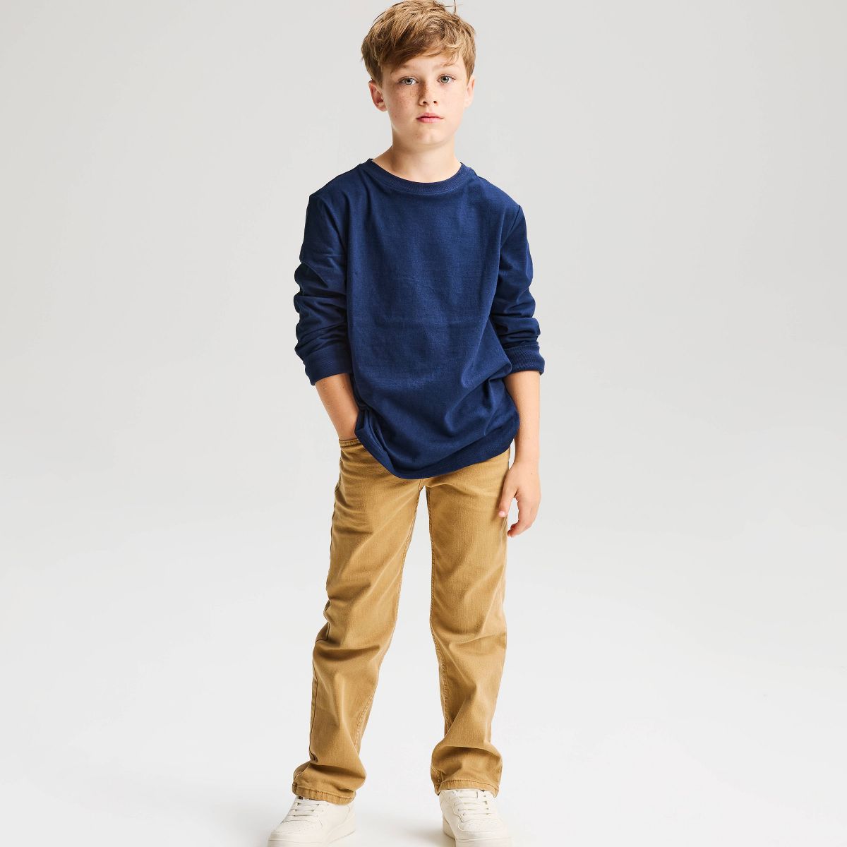 Boys' Long Sleeve 100% Cotton Classic Fit T-Shirt - Cat & Jack™ - thumbnail 7