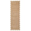 Scalloped Edge Area Rugs for Living Room Bedroom Modern Washable Rug Soft Non Slip Low Pile Accent Carpet - 4 of 4