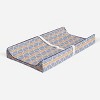 Bacati - Liam Orange/Navy Large Triangles Quilted Muslin Changing Pad Cover - 2 of 4
