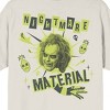 Beetlejuice Beetlejuice Nightmare Material Adult Sand Crew Neck Short Sleeve T-shirt-Medium - 4 of 4