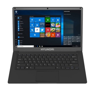 Hyundai Thinnote-A, 14.1" Celeron Laptop, 4GB RAM, 64GB Storage, Expandable 2.5" SATA HDD Slot, Windows 10 Home S Mode, English - Space Grey