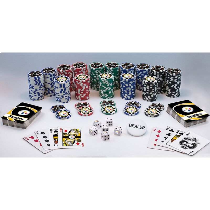 MasterPieces 300 Piece Poker Chip Set - NFL Pittsburgh Steelers, 3 of 9