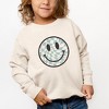The Juniper Shop Checker Board Smiley Face Toddler Graphic Sweatshirt - 2 of 2