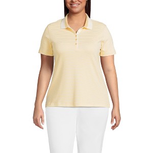 Lands' End Women's Supima Cotton Polo Shirt - 1 of 3
