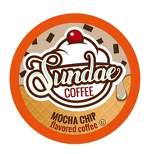 Sundae Ice Cream Flavored Coffee Pods, 2.0 Keurig K-Cup Compatible, Mocha Chip, 48 Count