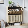 Okak Minimalist Fluted Dresser with 6 Drawers, Modern Clothes Storage Cabinet Two-tone Design Large Capacity for Bedroom Hallway Living Room - 3 of 4