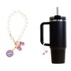 Unique Bargains Pearl Chain Bow Water Cup Pendant 1 Pc - 3 of 4