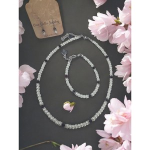 Michelle Marie Boutique's Pearl & Birthstone Color Crystal Jewelry Sets - 1 of 4