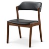NicBex Mid-Century Modern Fabric Upholstery Dining Chair Set of 2 with Solid Wood Legs Kitchen Side Chairs for Living room - 4 of 4