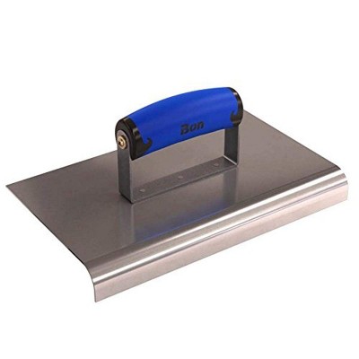 Bon Tool 62-464 Edger - Stainless Steel 10-inch X 6-inch - 3/4-inch Radius X 1-inch Lip Comfort Grip Handle