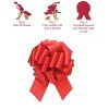 LoonBalloon #9 Perfect Gift Bow 5.5 inches‚ Hot Red (10-Pack) - 3 of 4