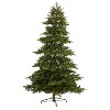 7.5ft. Fir Artificial Christmas Tree with 600 Clear Lights, Pine Cones & 1740 Branches – Lush Holiday X-Mas Centerpiece - 3 of 4