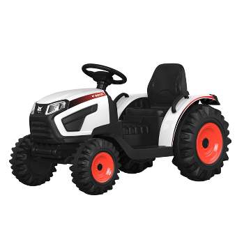 Best Ride on Cars 12v Bobcat Farm Tractor Ride-On - White