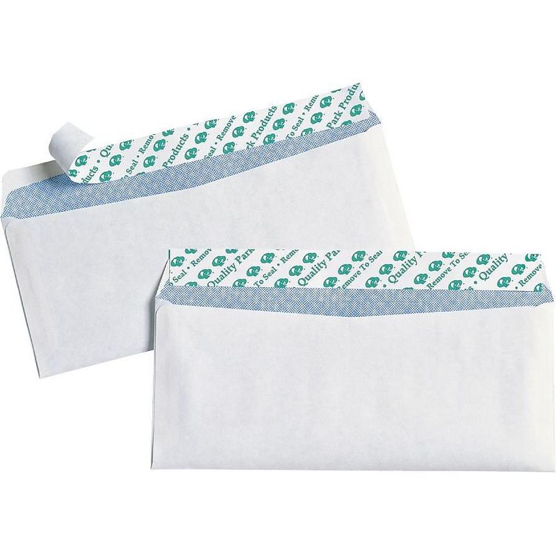 Quality Park Redi Strip Security Tinted Envelope #10 4 1/8 x 9 1/2 White 30/Box 69112, 3 of 4
