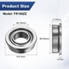 Unique Bargains Chrome Steel Multipurpose Use Flanged Ball Bearing 10 3/16" x 3/8" x 1/8" - 3 of 4