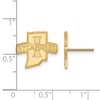 Black Bow Jewelry 14k Yellow Gold Plated Sterling Silver Indiana State Sycamores NCAA Post Earrings - 2 of 3