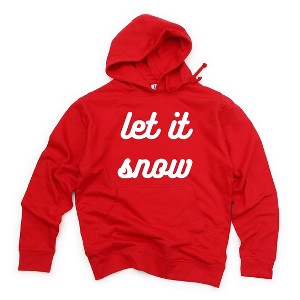Simply Sage Market Women's Graphic Hoodie Let It Snow Bold Cursive - 1 of 3