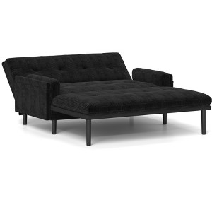 Racxily Corduroy Upholstered Sleeper Sofa, Adjustable 2 Seat Sofas, Convertible Lounge Couch and Guest Bed, Loveseat for Living room - 1 of 4