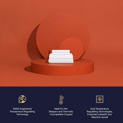 King White Performance Sheet Set with TENCEL and Outlast