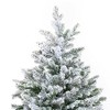 Premium 7FT Artificial Christmas Tree for Home Office Party Decoration with Fluffy Branch White Snow Tips and Metal Stand - 4 of 4