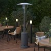 Flash Furniture Sol Patio Outdoor Heating-Stainless Steel 40,000 BTU Propane Heater with Wheels for Commercial & Residential Use-7.5 Feet Tall - 2 of 4