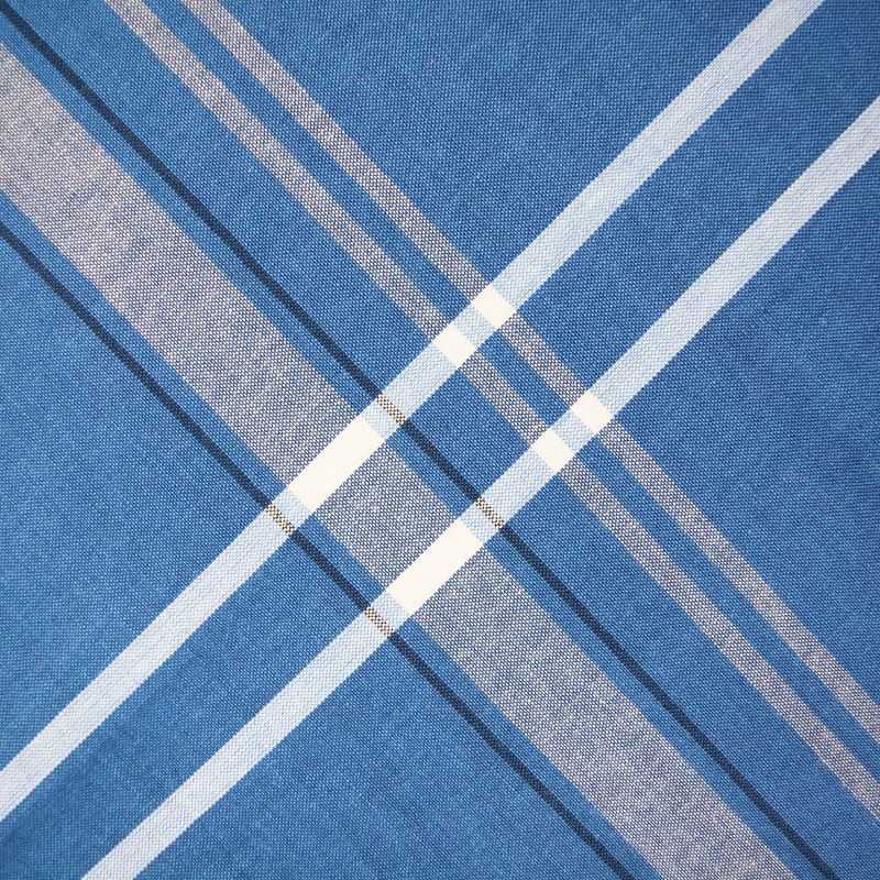 104"x60" French Stripe Chambray Tablecloth Blue - Design Imports, 3 of 9