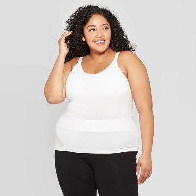 Women's Plus Nursing Seamless Cami - Auden™ Fresh White 1x : Target