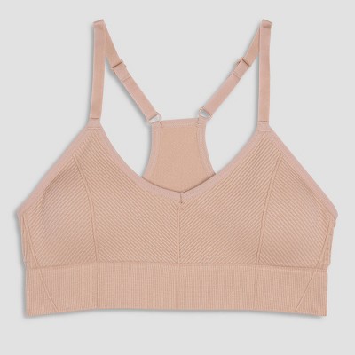 Maidenform Girls' Ribbed Sports Bra - Almond Cream L : Target