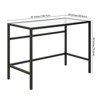 42" Black Bronze Writing Desk - Henn&Hart - 2 of 4