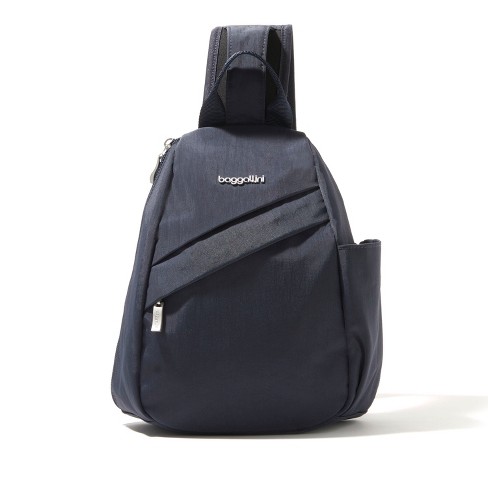 baggallini Women s Medium Crossbody Sling Backpack French Navy