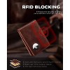AirTag Wallet- Bifold Full Grain Leather AirTag Wallet for Men, Minimalist Front Pocket Wallet - 3 of 4