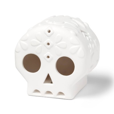 Día de Muertos Ceramic Craft Lit Sugar Skull - Mondo Llama™