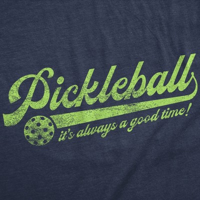 Мужские футболки Crazy Dog T-Shirts, Inc. Mens Funny T Shirts Pickleball Its Always A Good Time Sarcastic Graphic Novelty Tee for Men - Crazy Dog Men's T Shirt for Pickleball Fans Navy S — фото 2