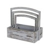 Cheung's Caspen Set of 3 High Handle Gray Wood Bins - 3 of 4