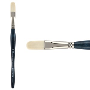 Borciani e Bonazzi Unico Bianco Synthetic Series 832 Paint Brush, Filbert 16 - Acrylic, Oil, Gel, Impasso Painting - Ergonomic Handle, Cruelty-Free, - 1 of 4