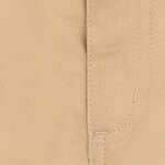 long-sleeve shirt & beige pants