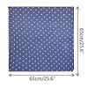 INSPIRE CHIC Women's 1950s Polka Dots Chiffon Square Pendant Necklace Scarves with Magnetic Buckle 1Pc - 3 of 4