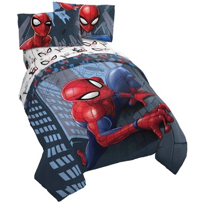 Full Spider man Crawl Reversible Kids Bed In A Bag Target