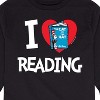 Boys' - Dr. Seuss - The Cat In The Hat Book Cover I Love Reading Long Sleeve Graphic T-Shirt - 2 of 4
