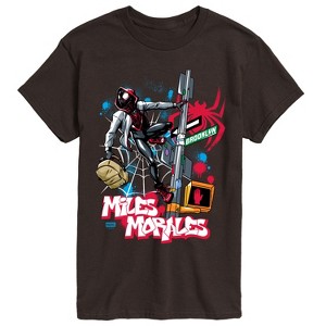 Men's - Marvel - Spider-Man Miles Morales Street Short Sleeve Graphic T-Shirt - 1 of 3