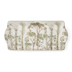 Spode Kit Kemp 12" Tall Trees Serving Tray, Enchanted Forest Design, Porcelain, Dishwasher and Microwave Safe, Ideal for Salad, Snacks, and Appetizers - 1 of 4