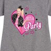 JoJo Siwa Life's a Party Graphic Short Sleeve Fleece Dress - Heather Grey - 2T - 2 of 3